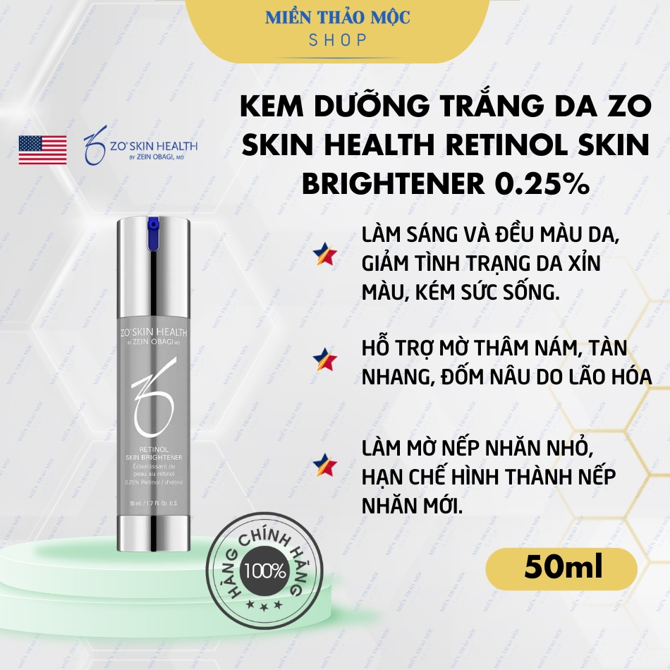 Kem dưỡng trắng da Zo Skin Health Retinol Skin Brightener 0.25% 50ml