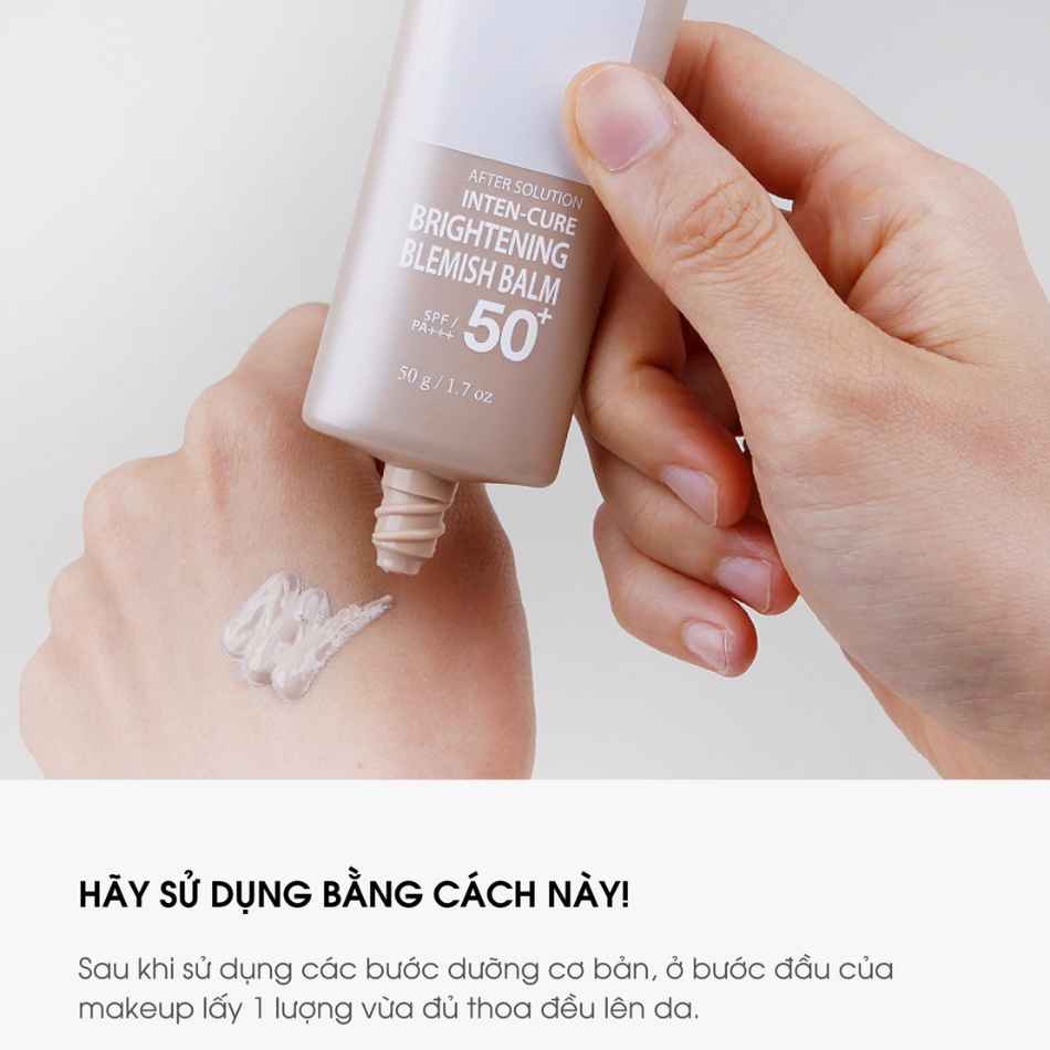 Kem nền che khuyết điểm 3 in 1 Ahohwa After Solution Inten-Cure Brightening Blemish Balm SPF/50+ Pa+++