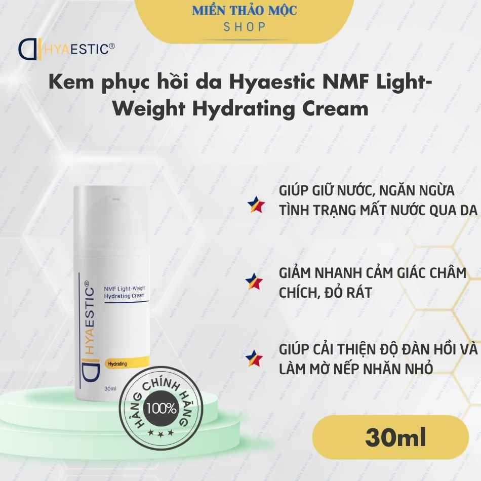 Kem phục hồi da Hyaestic NMF Light-Weight Hydrating Cream