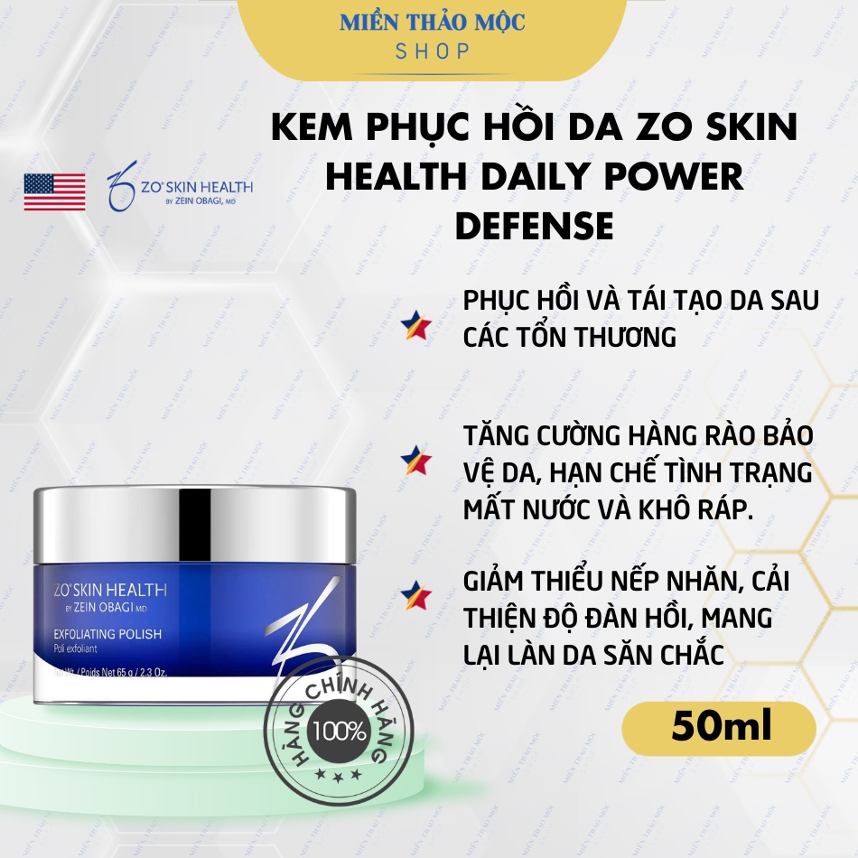 Kem phục hồi da Zo Skin Health Daily Power Defense