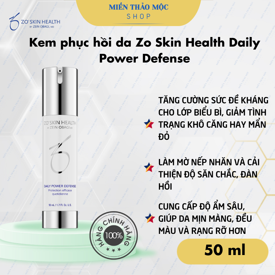 Kem phục hồi da Zo Skin Health Daily Power Defense
