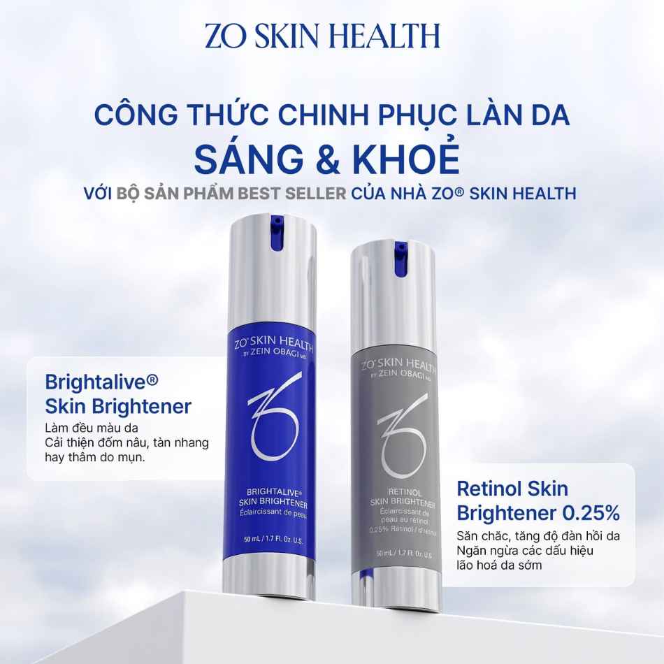 Kem retinol dưỡng sáng, hỗ trợ cải thiện sắc da ZO® Skin Health Retinol Skin Brightener 0.25%