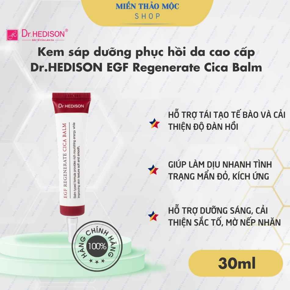 Kem sáp dưỡng phục hồi da cao cấp Dr.HEDISON EGF Regenerate Cica Balm