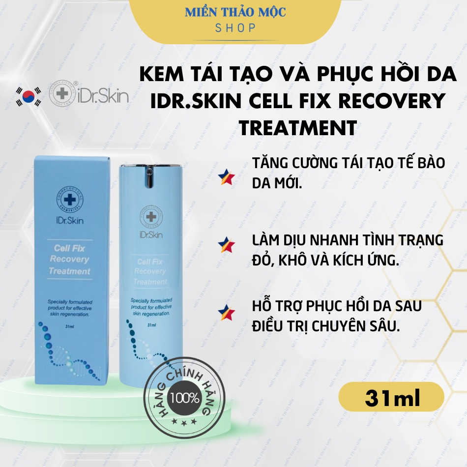 Kem tái tạo phục hồi da iDr.Skin Cell Fix Recovery Treatment