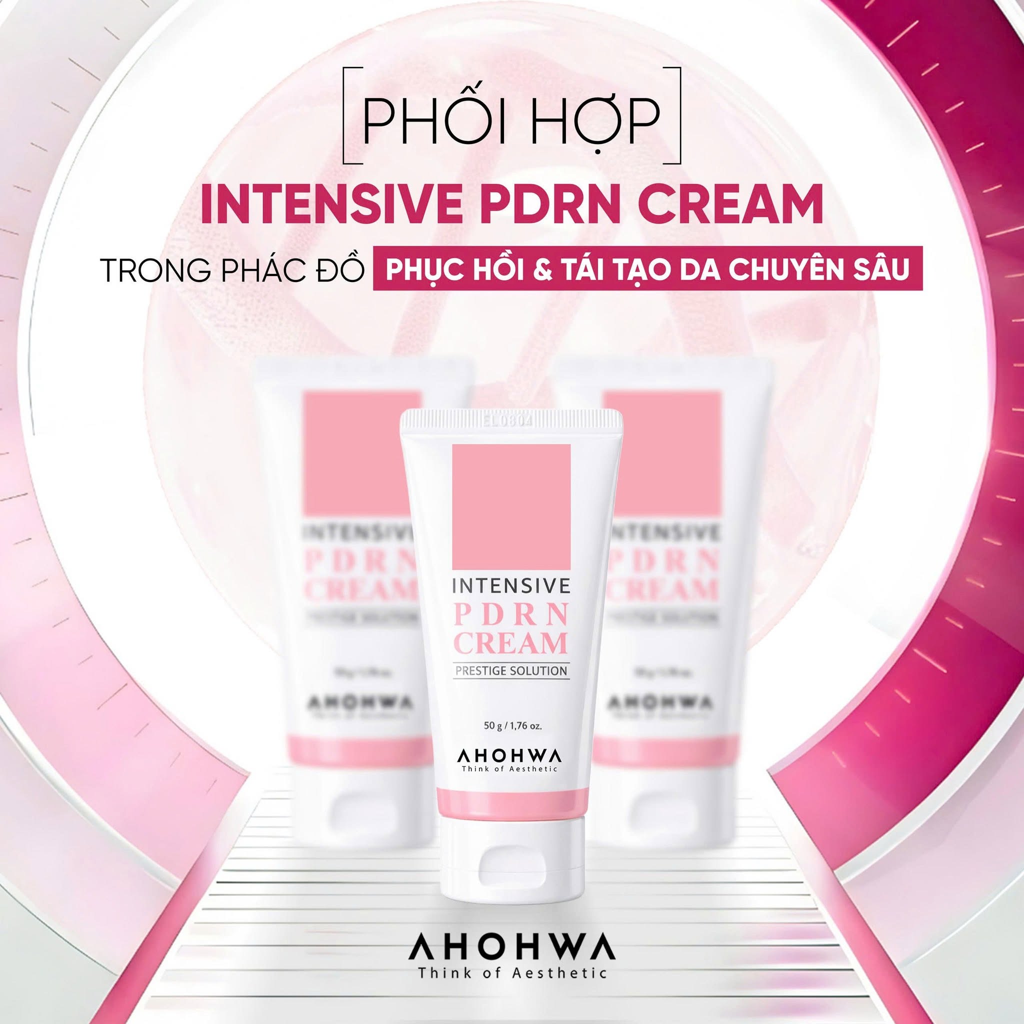 Kem tái thiết làn da nguyên bản trẻ hóa cấp độ tế bào Ahohwa Prestige Solution Intensive PDRN Cream