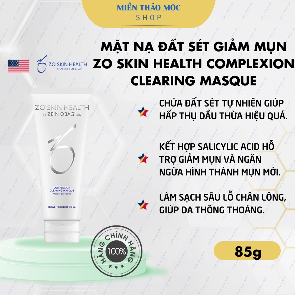 Mặt nạ đất sét giảm mụn ZO Skin Health Complexion Clearing Masque 85g