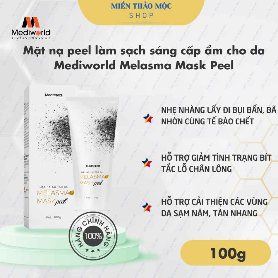 Mặt nạ peel làm sạch sáng cấp ẩm cho da Mediworld Melasma Mask Peel