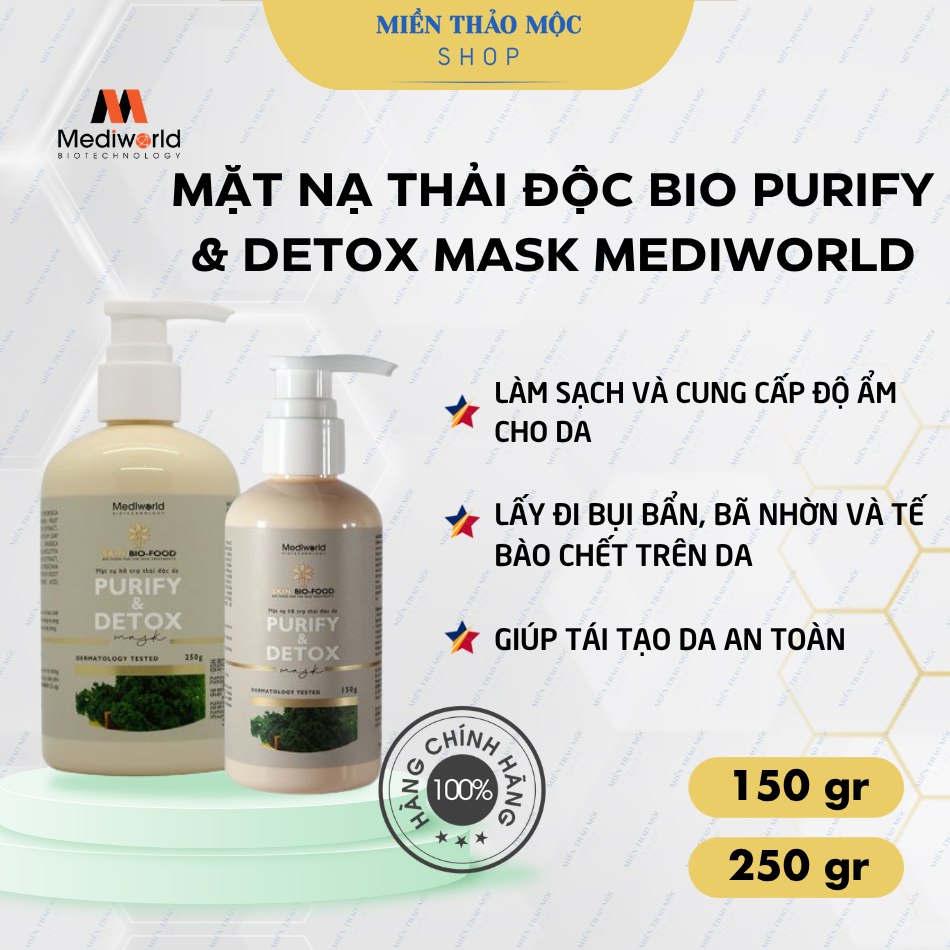 Mặt nạ thải độc Bio Purify & Detox Mask Mediworld