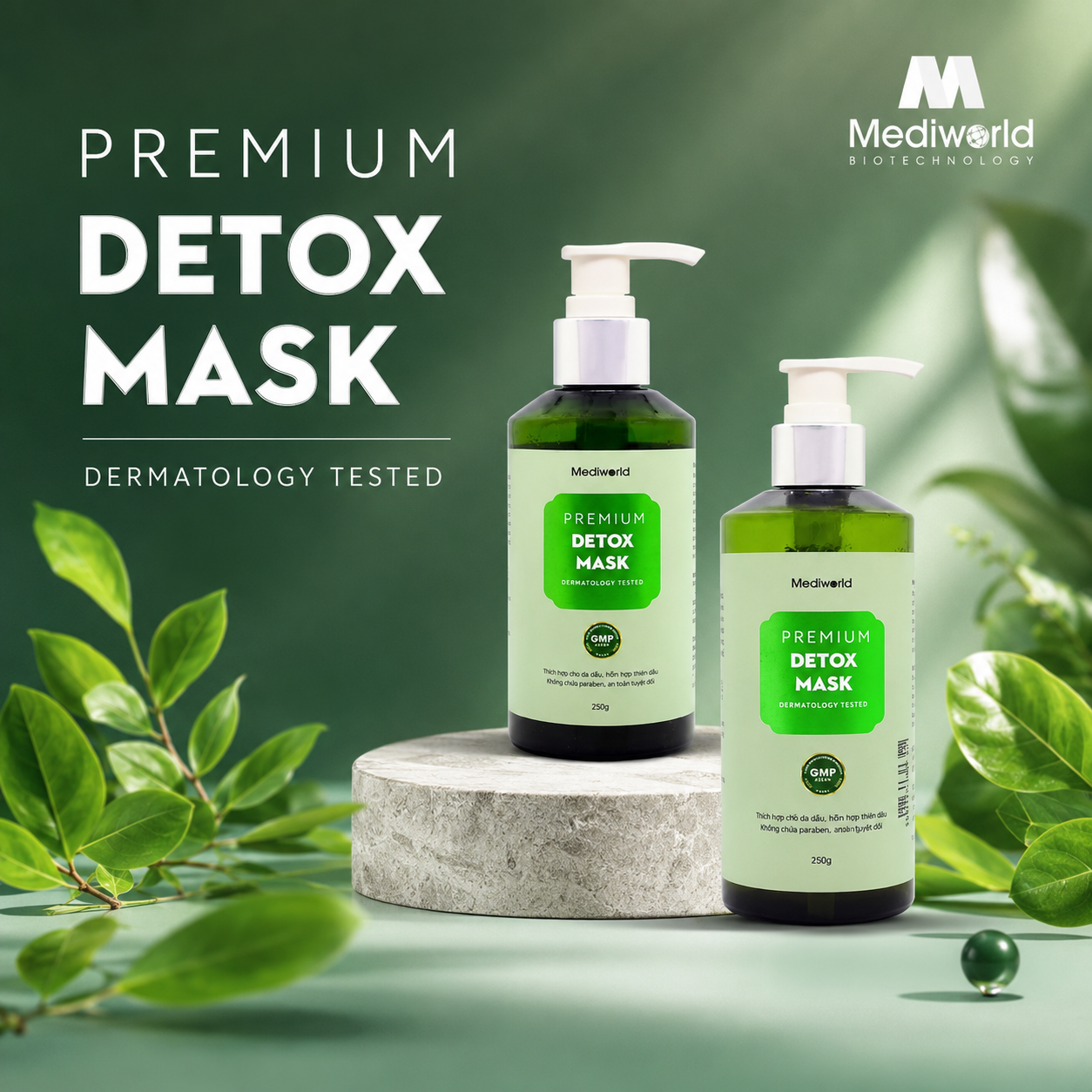 Mặt nạ thải độc dành cho da Mediworld PREMIUM DETOX MASK