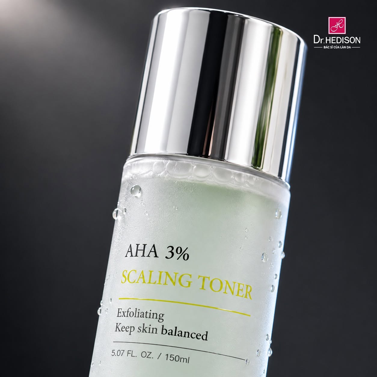 Nước hoa hồng tẩy tế bào chết dịu nhẹ Dr.HEDISON AHA 3% Scaling Toner