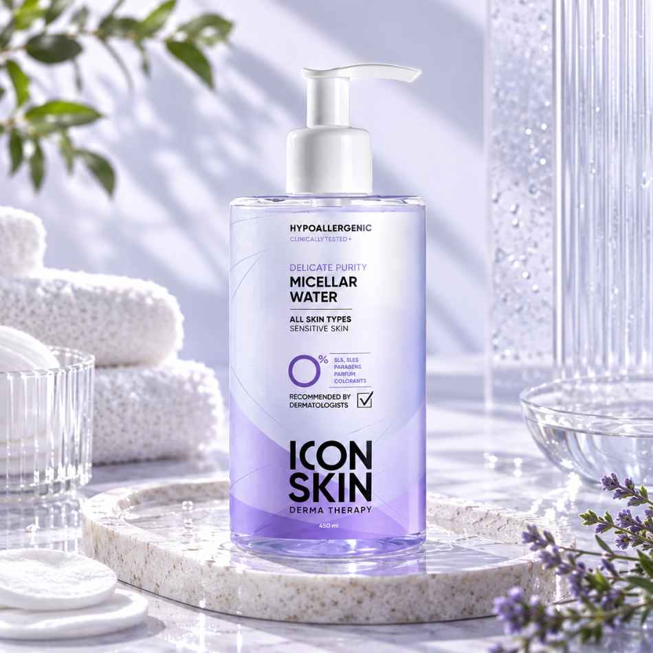 Nước tẩy trang dịu nhẹ cho da sạch khoẻ Icon Skin Delicate Purity Micellar Water