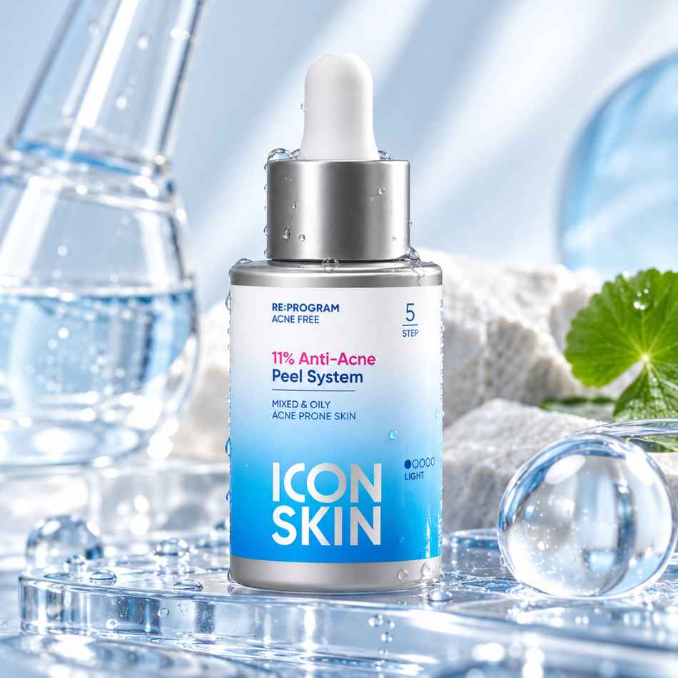 Peel da không bong cho da nhiễm corticoid, da nhạy cảm Icon Skin 11% Anti-Acne Peel System
