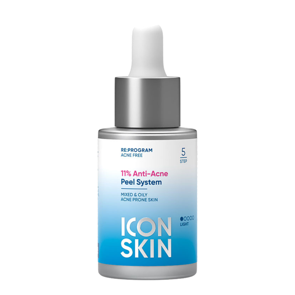 Peel da không bong cho da nhiễm corticoid, da nhạy cảm Icon Skin 11% Anti-Acne Peel System