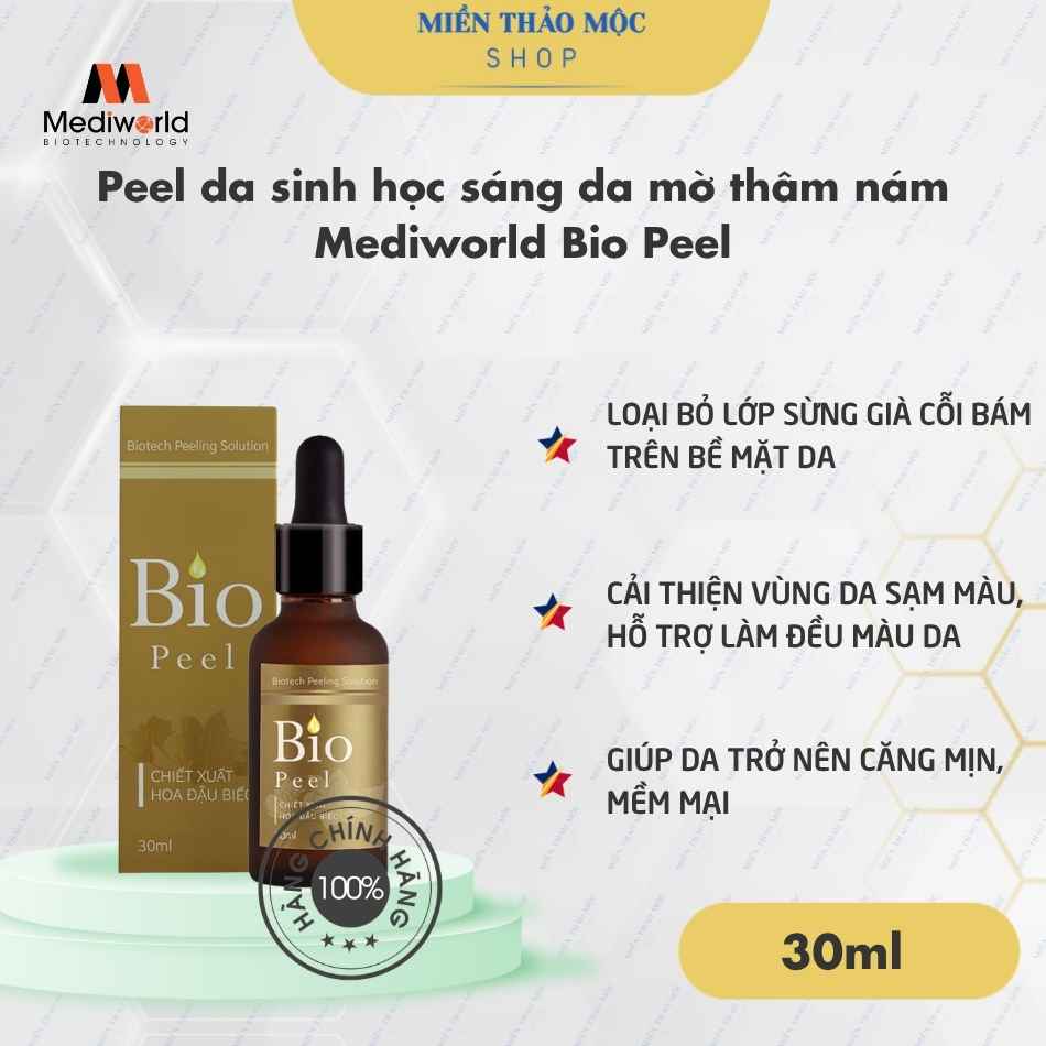 Peel da sinh học sáng da mờ thâm nám Mediworld Bio Peel