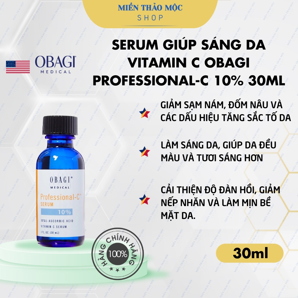 Serum giúp sáng da Vitamin C Obagi Professional-C 10% 30ml