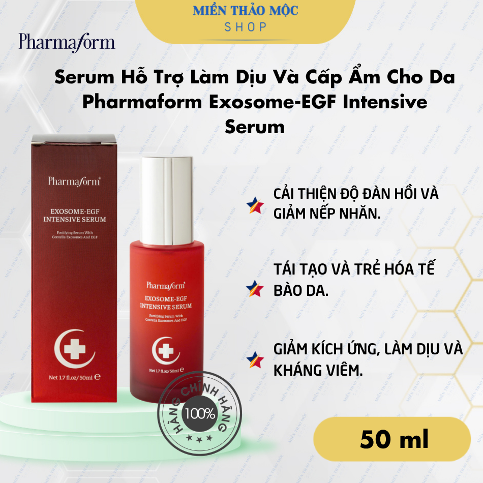 Serum Hỗ Trợ Làm Dịu Và Cấp Ẩm Cho Da Pharmaform Exosome-EGF Intensive Serum