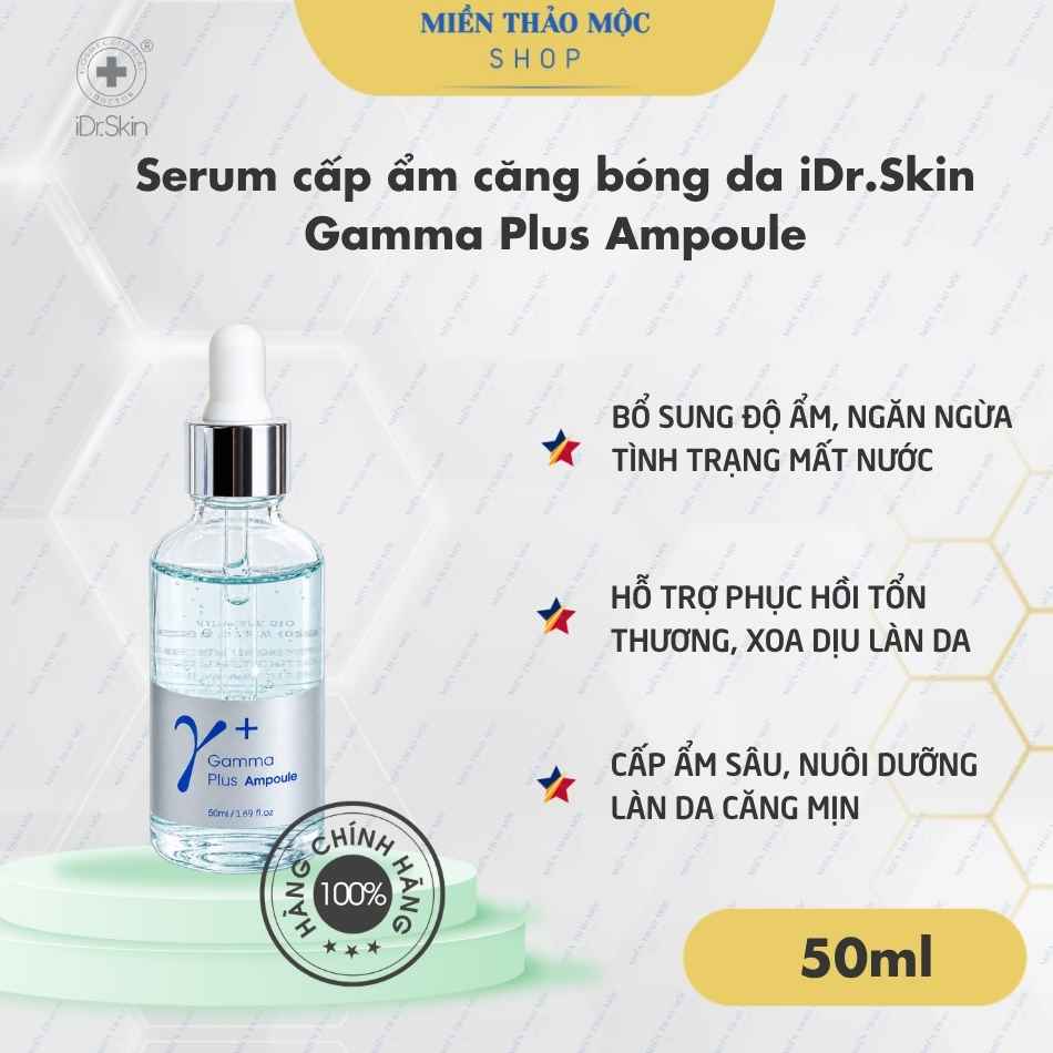 Serum cấp ẩm căng bóng da iDr.Skin Gamma Plus Ampoule