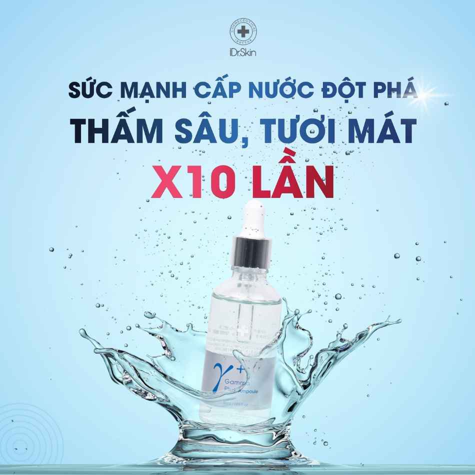 Serum cấp ẩm căng bóng da iDr.Skin Gamma Plus Ampoule