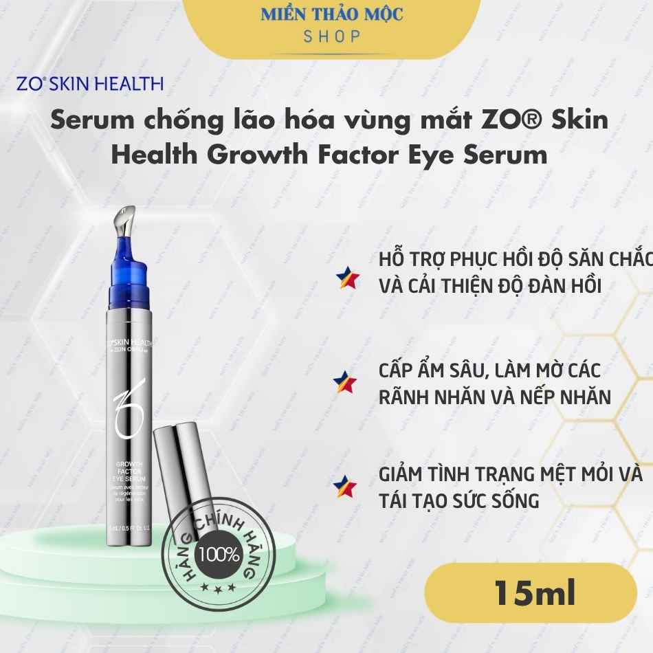 Serum chống lão hóa vùng mắt ZO® Skin Health Growth Factor Eye Serum