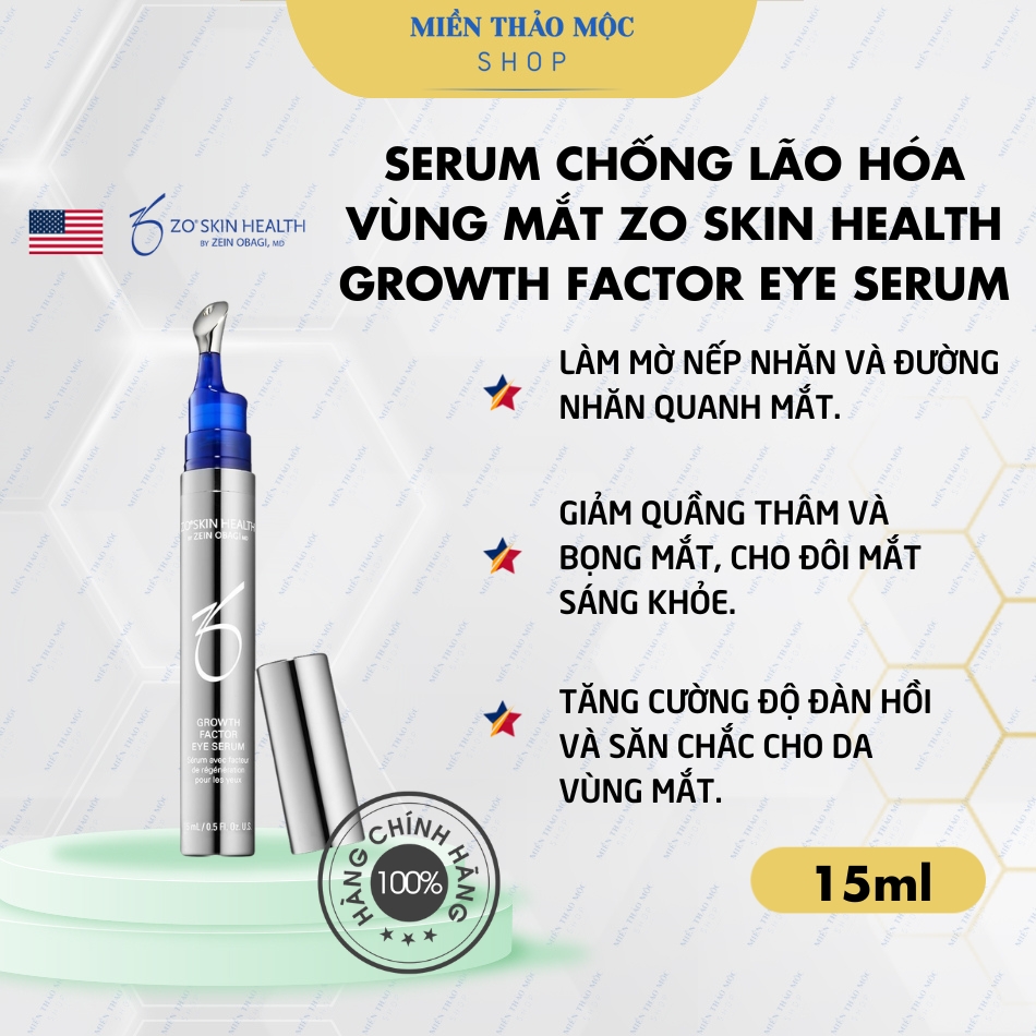 Serum chống lão hóa vùng mắt Zo Skin Health Growth Factor Eye Serum