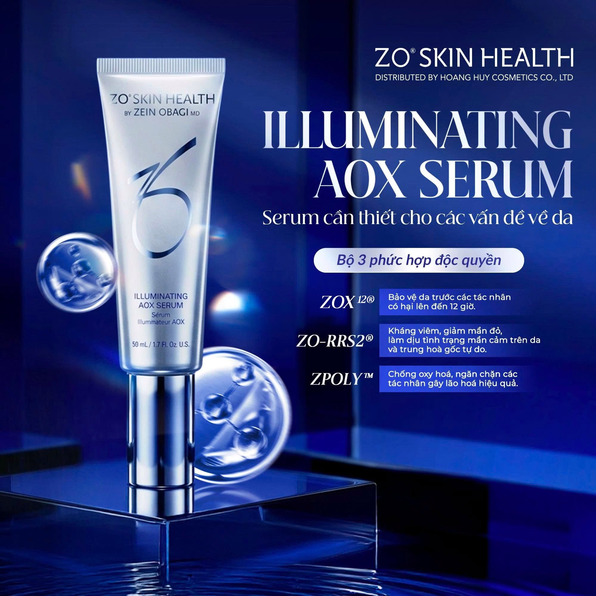 Serum chống oxy hóa, dưỡng sáng da ZO® Skin Health Illuminating AOX Serum