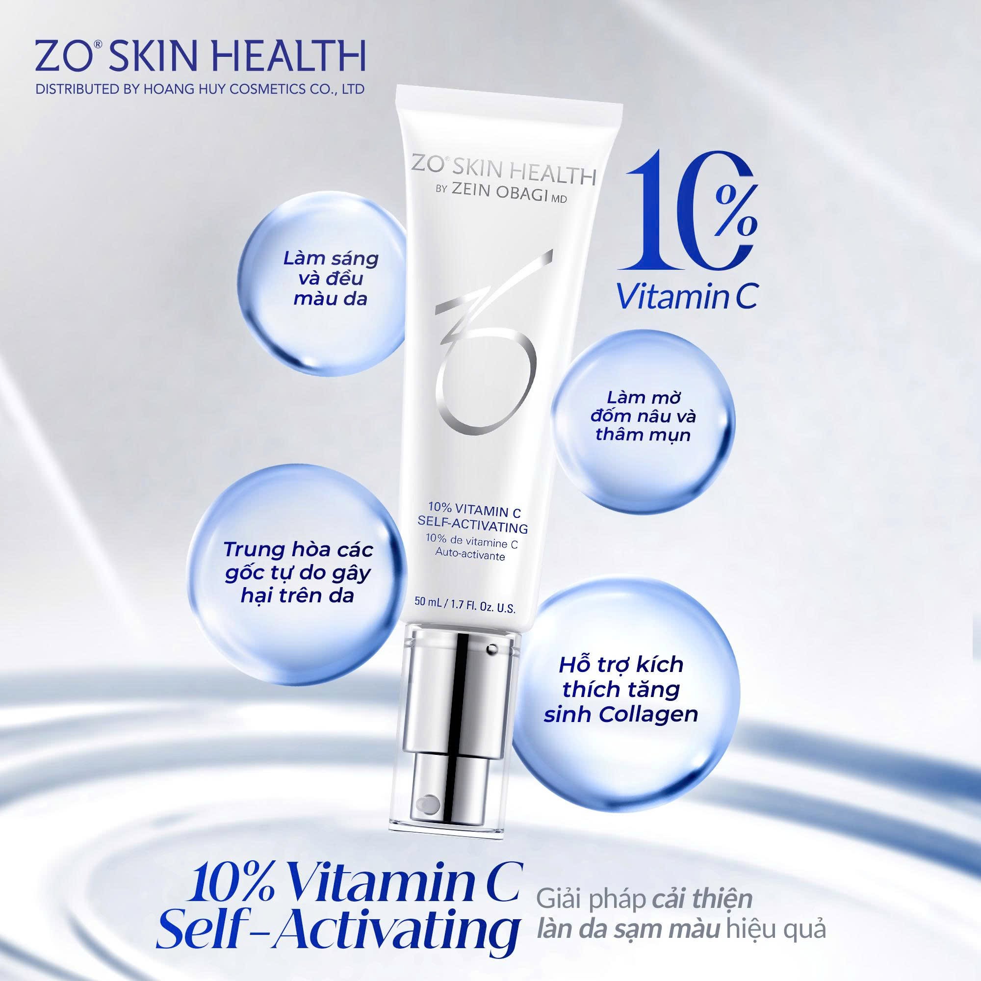 Serum dưỡng da Zo Skin Health 10% VITAMIN C SELF-ACTIVATING