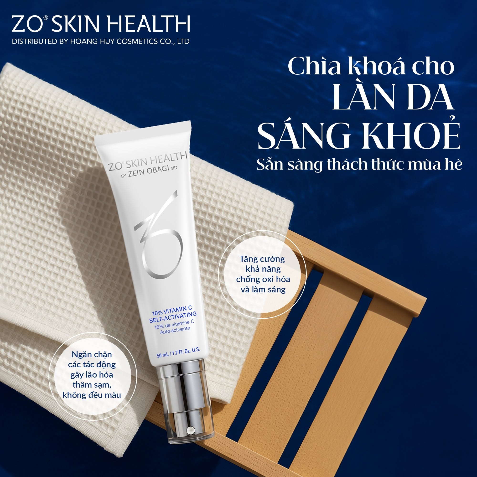 Serum dưỡng da Zo Skin Health 10% VITAMIN C SELF-ACTIVATING