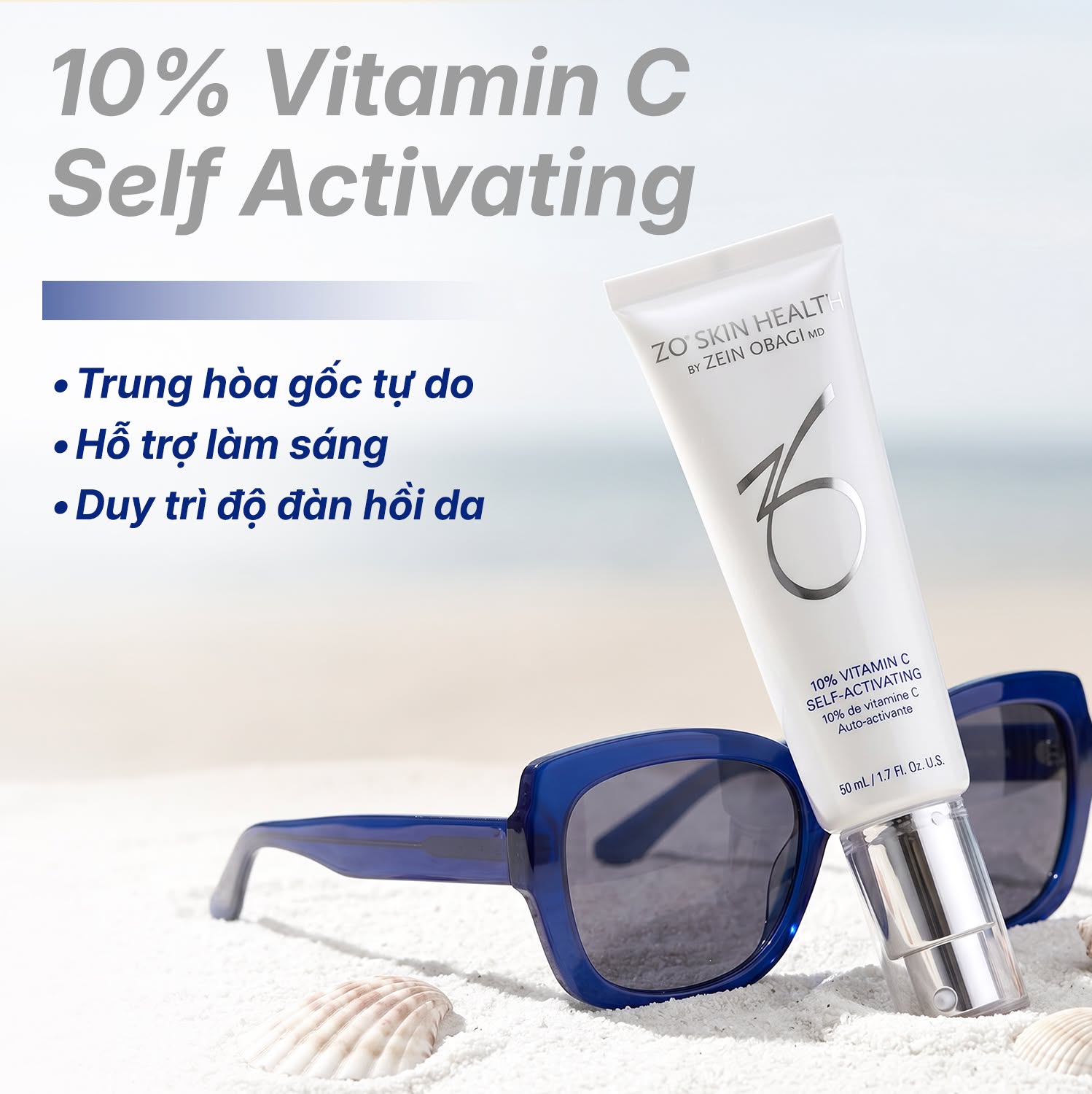 Serum dưỡng da Zo Skin Health 10% VITAMIN C SELF-ACTIVATING