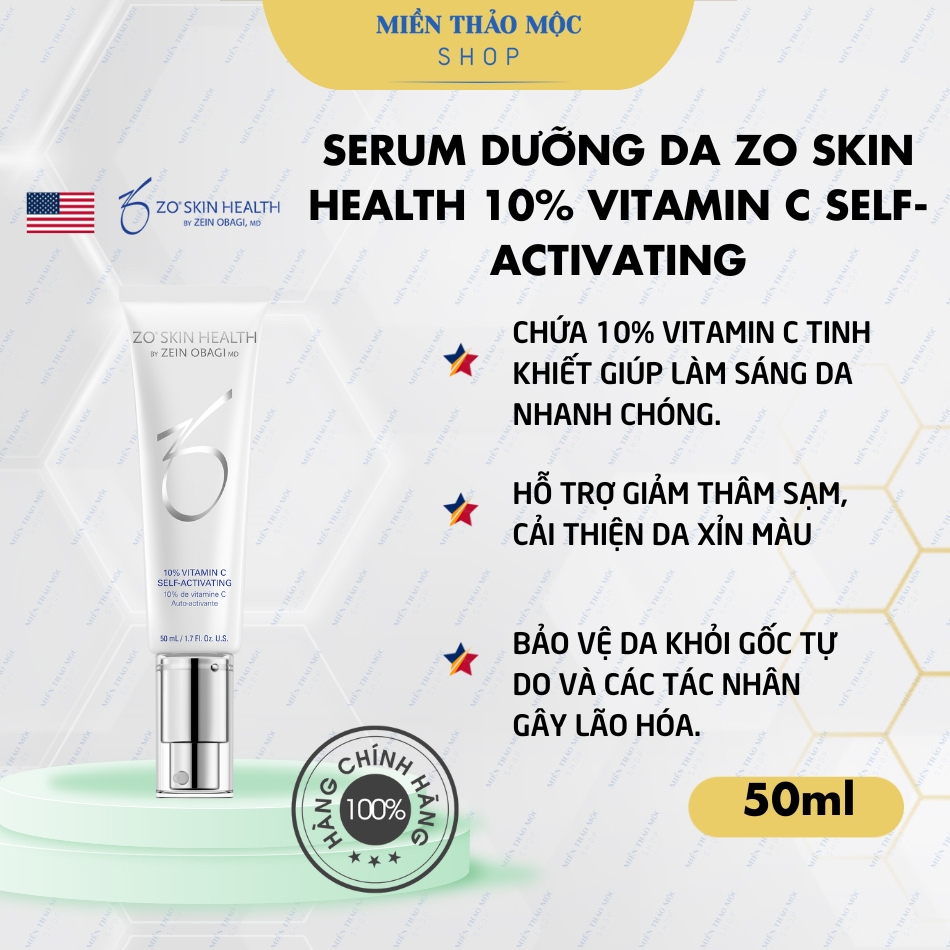 Serum dưỡng da Zo Skin Health 10% VITAMIN C SELF-ACTIVATING