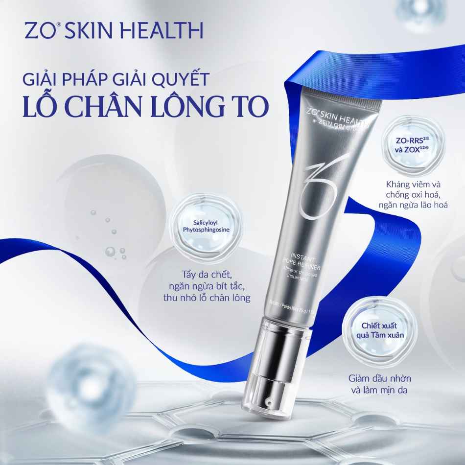 Serum hỗ trợ se khít lỗ chân lông ZO® Skin Health Instant Pore Refiner