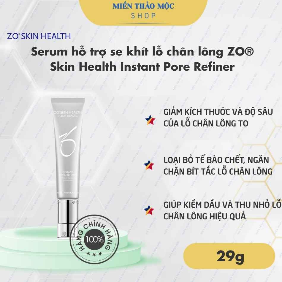 Serum hỗ trợ se khít lỗ chân lông ZO® Skin Health Instant Pore Refiner