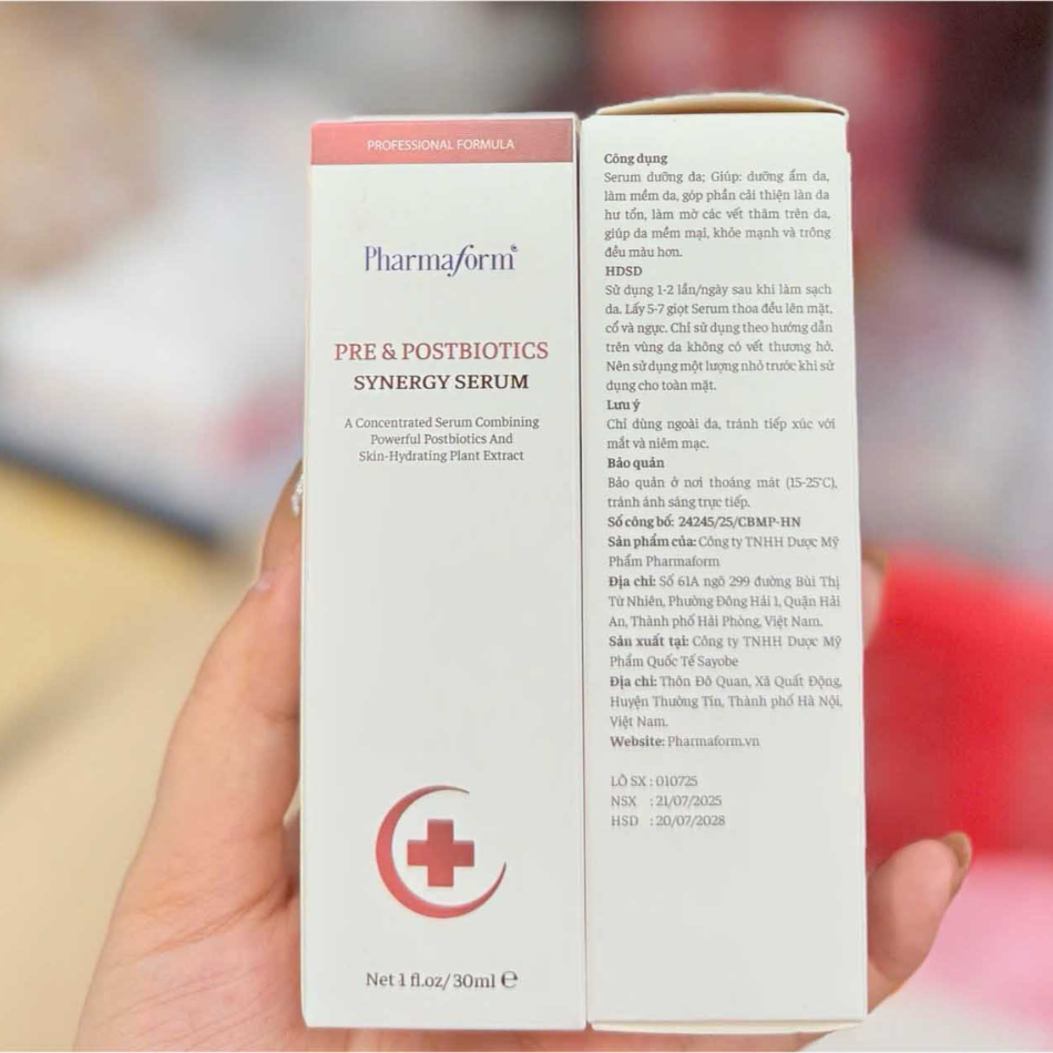 Serum phục hồi, cân bằng hệ vi sinh cho da Pharmaform Pre & Postbiotics Synergy Serum