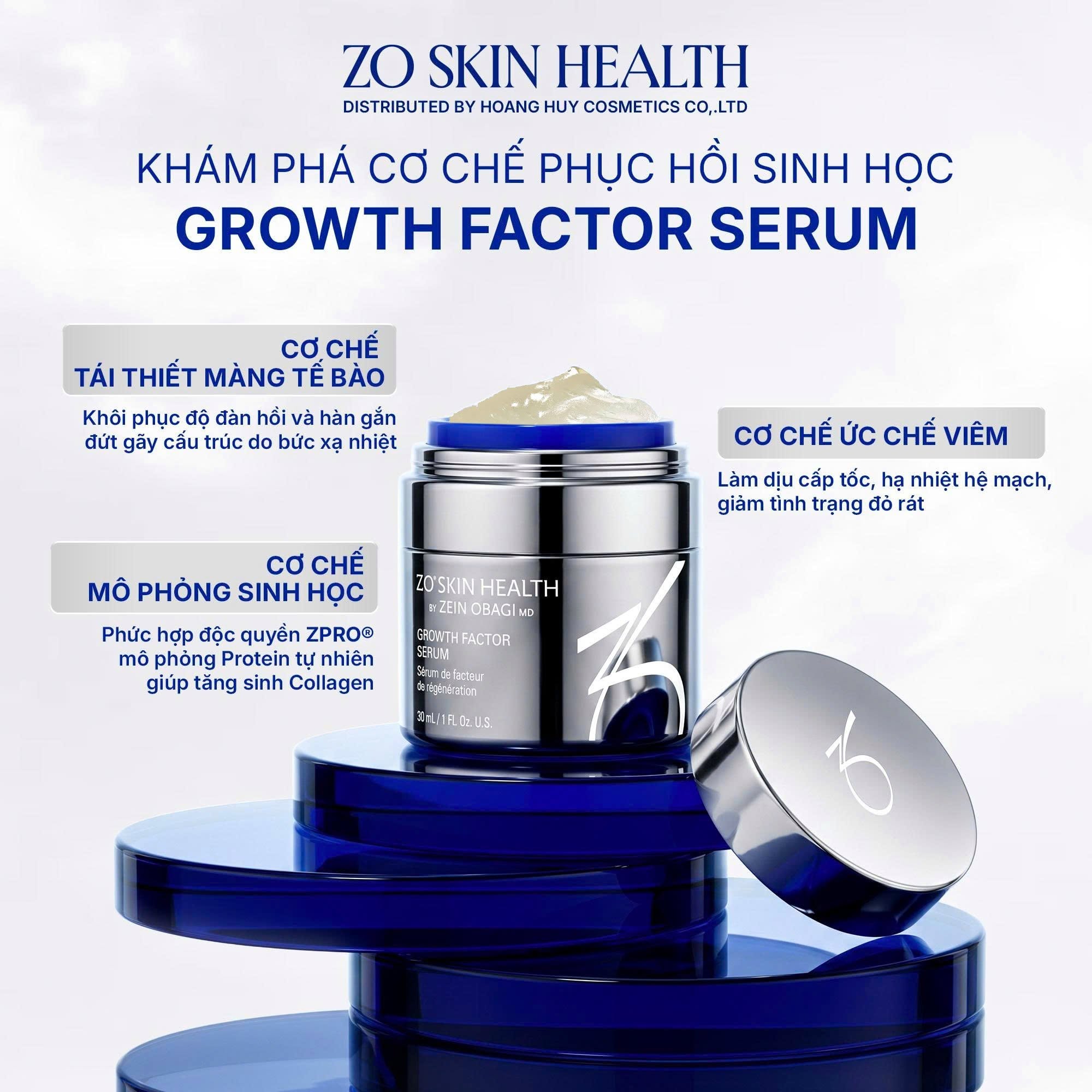 Serum phục hồi da Zo Skin Health OSSENTIAL® GROWTH FACTOR PLUS 30ml