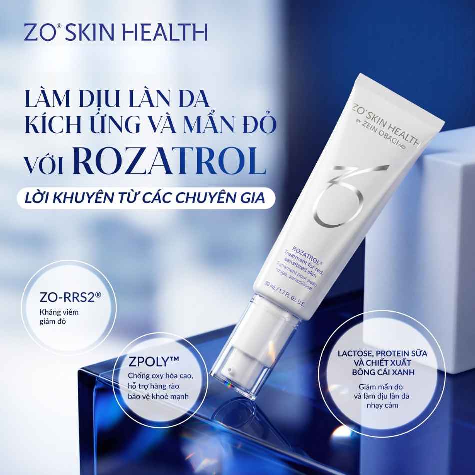 Serum phục hồi da nhạy cảm ZO® Skin Health Rozatrol