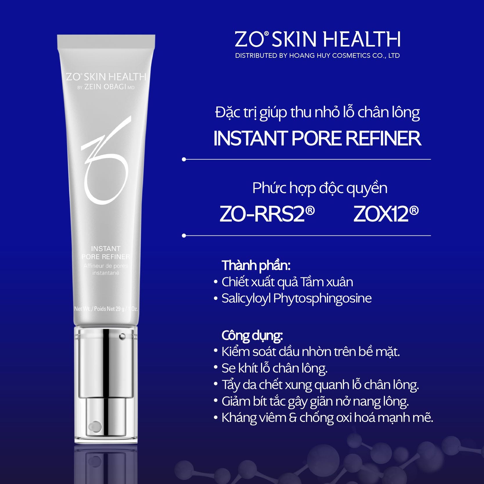 Serum se khít lỗ chân lông Zo Skin Health INSTANT PORE REFINER