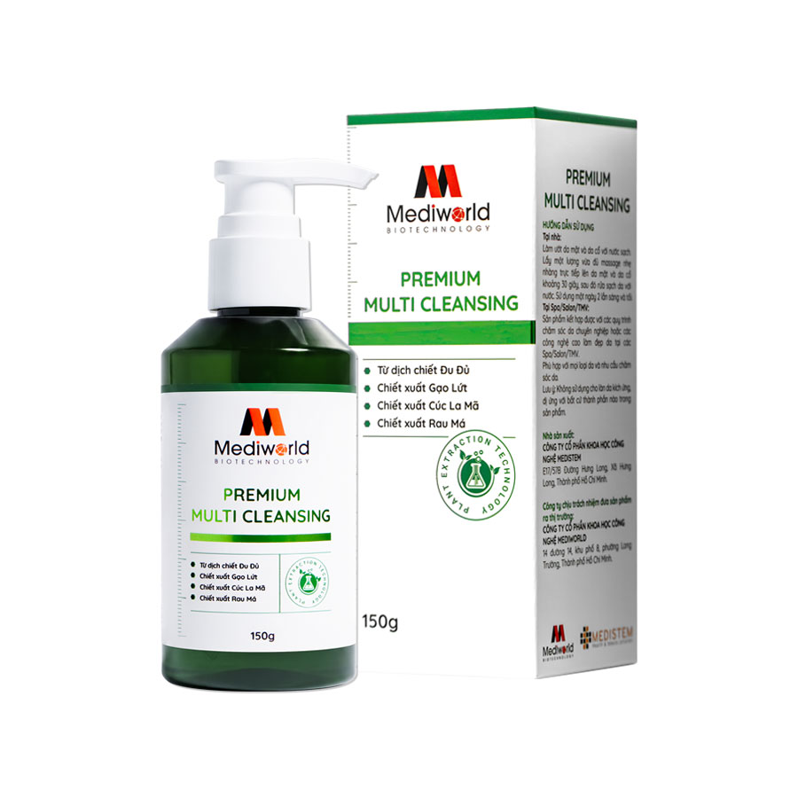 Sữa rửa mặt làm sạch sâu 2 trong 1 Mediworld Premium Multi Cleansing
