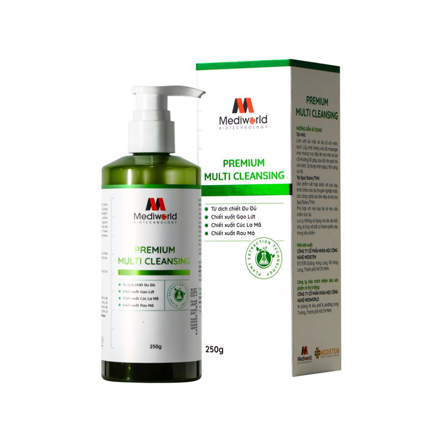 Sữa rửa mặt làm sạch sâu 2 trong 1 Mediworld Premium Multi Cleansing