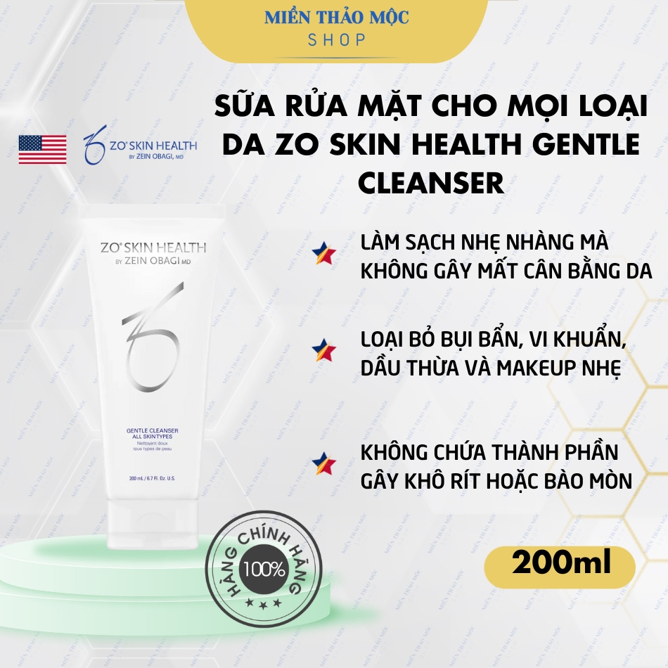 Sữa rửa mặt cho mọi loại da Zo Skin Health GENTLE CLEANSER