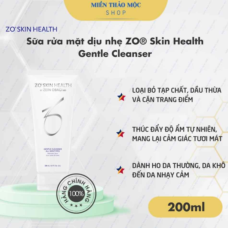 Sữa rửa mặt dịu nhẹ ZO® Skin Health Gentle Cleanser