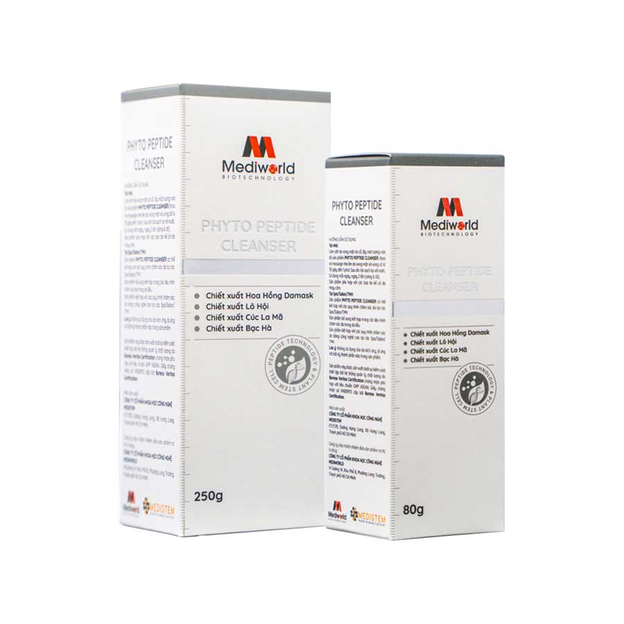 Sữa rửa mặt làm sạch dưỡng da mịn màng Mediworld Phyto Peptide Cleanser