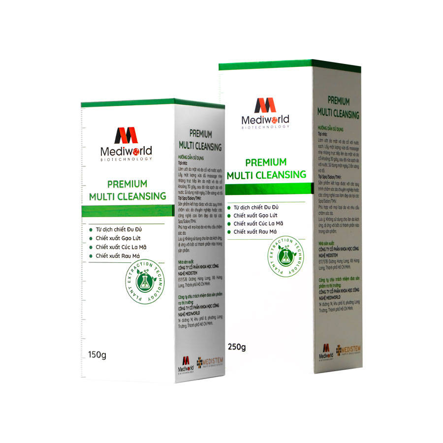 Sữa rửa mặt làm sạch sâu 2 trong 1 Mediworld Premium Multi Cleansing