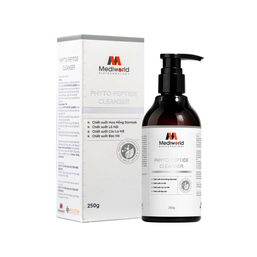 Sữa rửa mặt làm sạch dưỡng da mịn màng Mediworld Phyto Peptide Cleanser