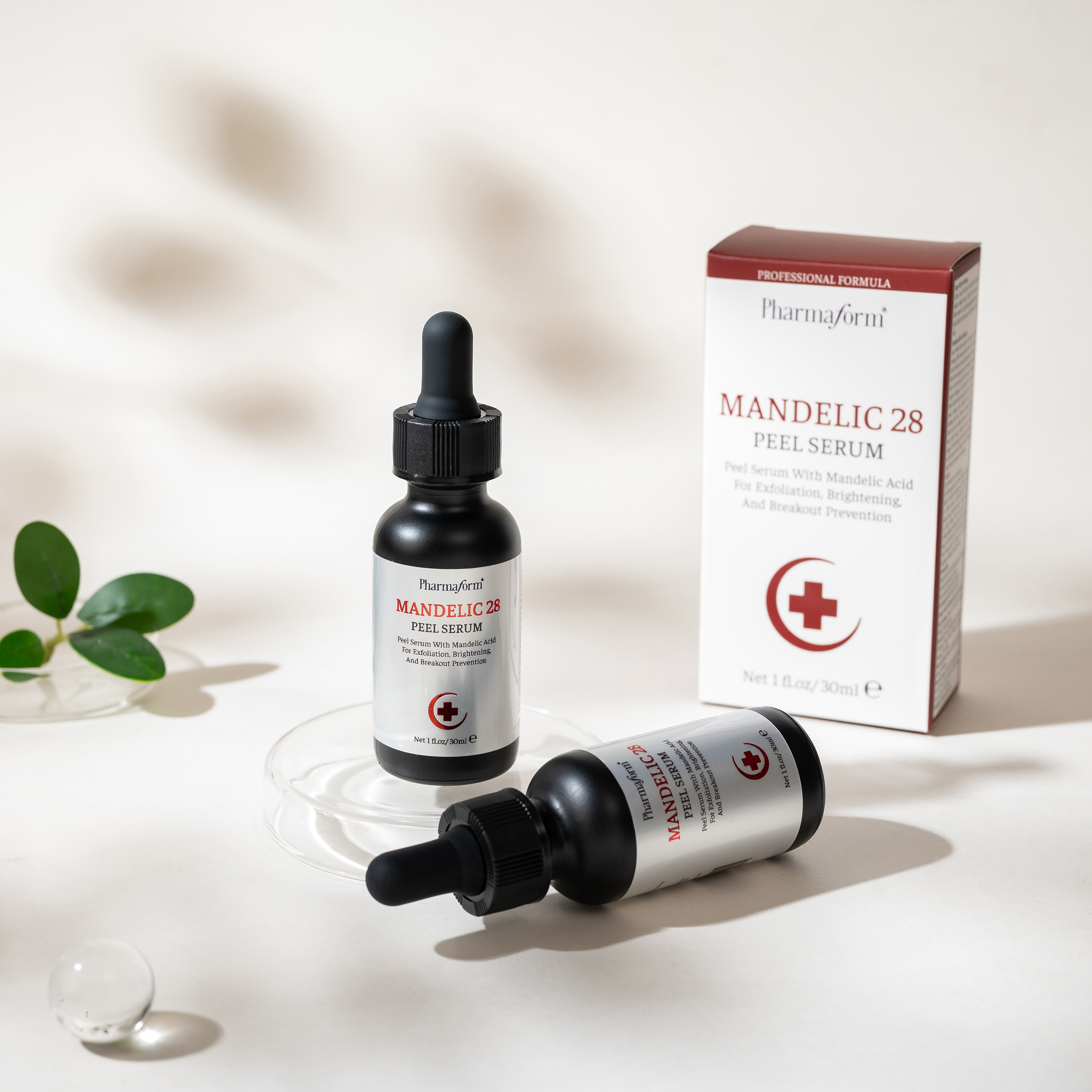 Tinh Chất Peel Hỗ Trợ Làm Sạch Lỗ Chân Lông, Mịn Da Và Đều Màu Pharmaform Mandelic 28 Peel Serum 28% Mandelic Acid