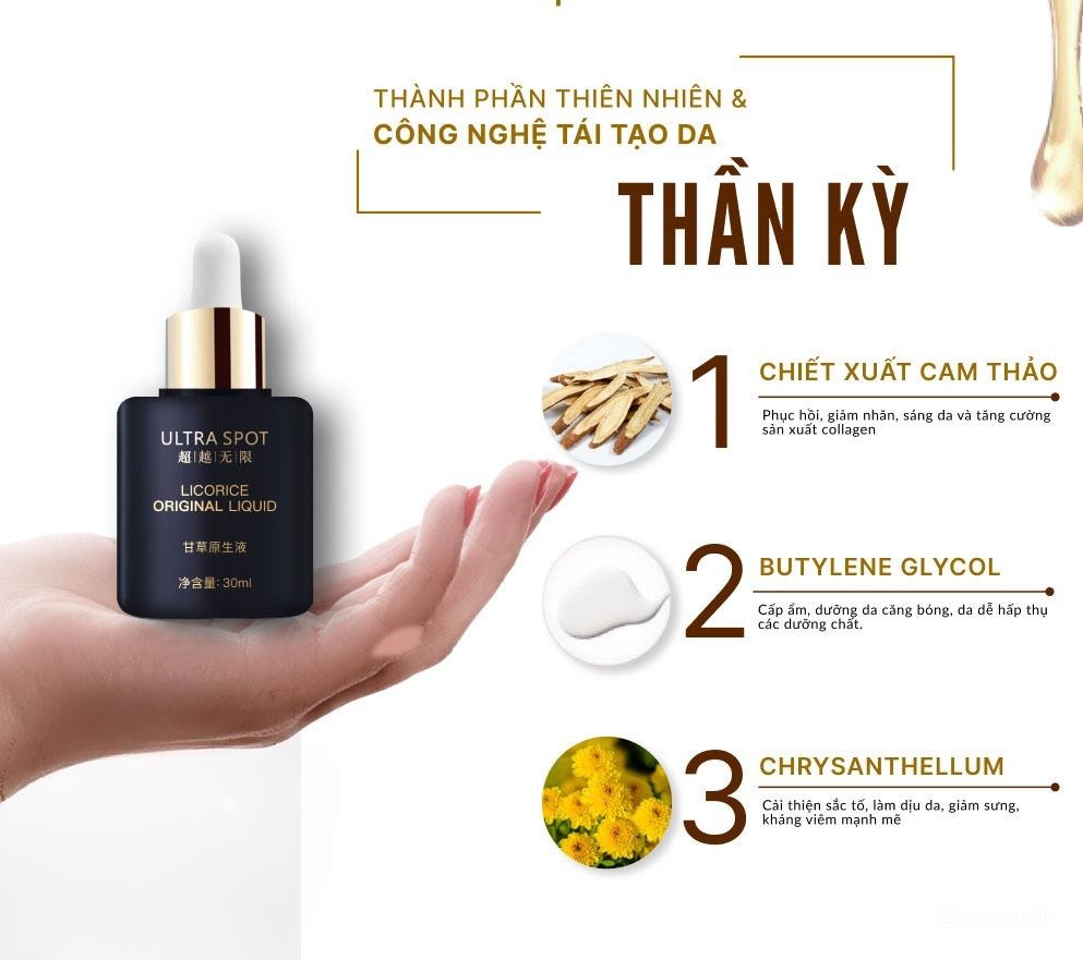 Tinh dầu cam thảo Ultra Spot Mộc Liên Hoa 30ml