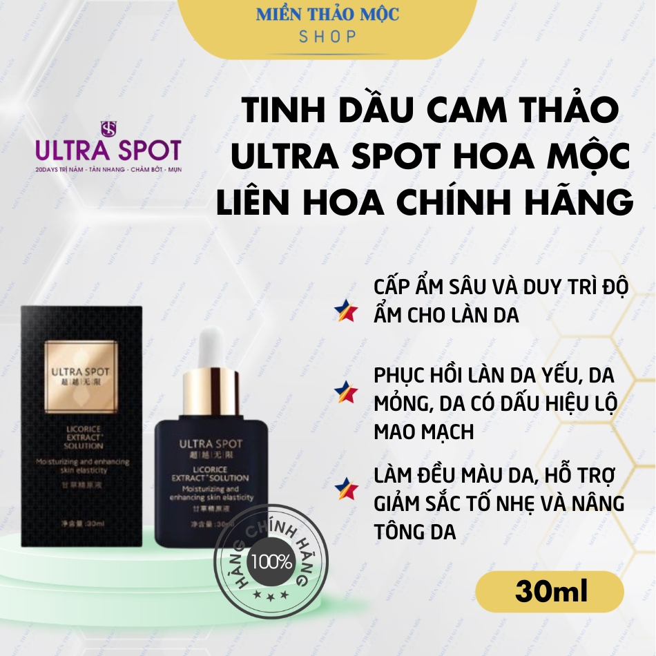 Tinh dầu cam thảo Ultra Spot Mộc Liên Hoa 30ml