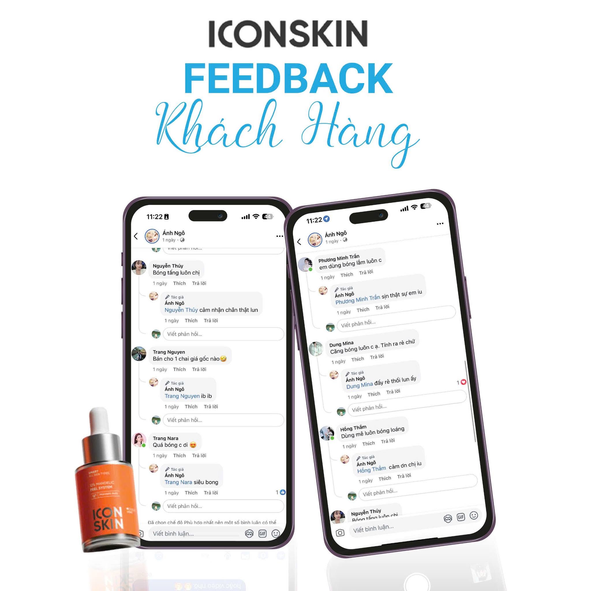 Tinh chất AHA căng bóng da Icon Skin 12% Mandelic Peel System
