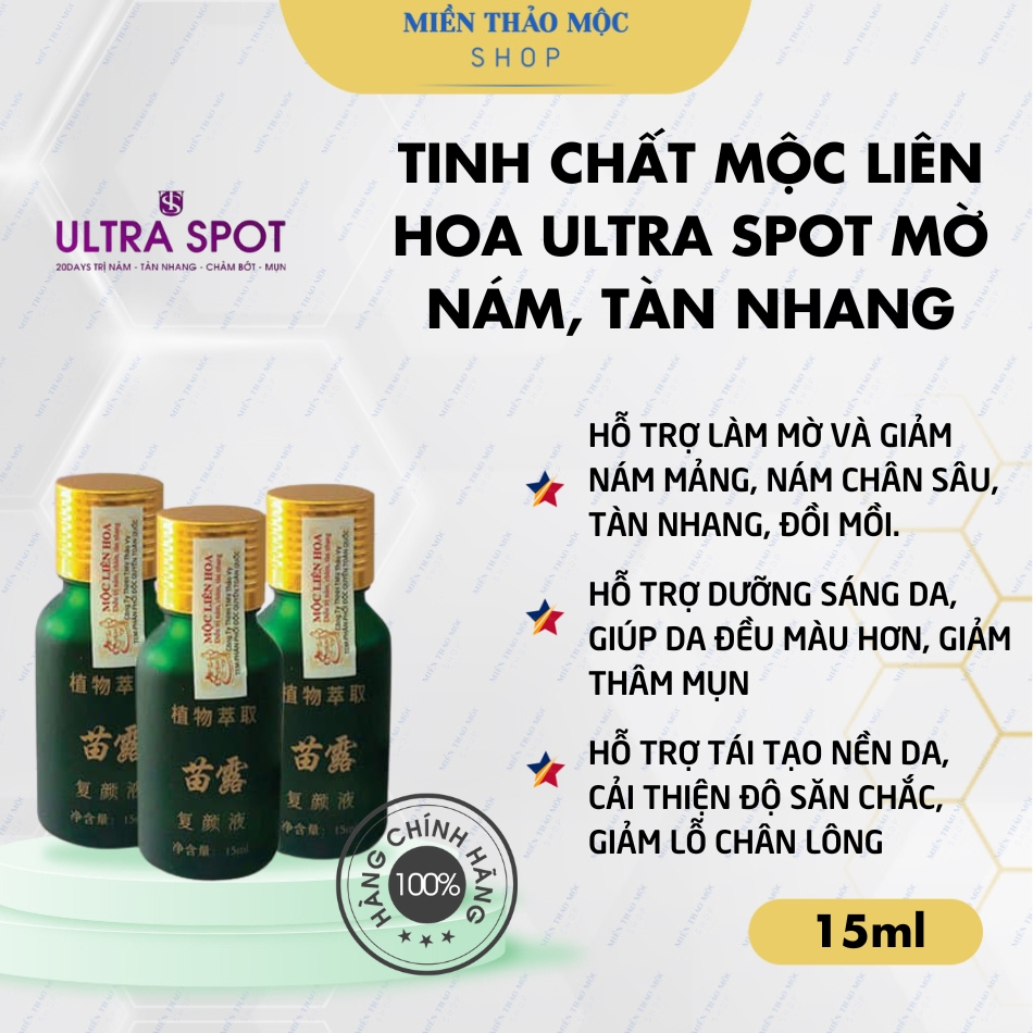 Tinh chất mờ nám tàn nhang Mộc Liên Hoa Ultra Spot
