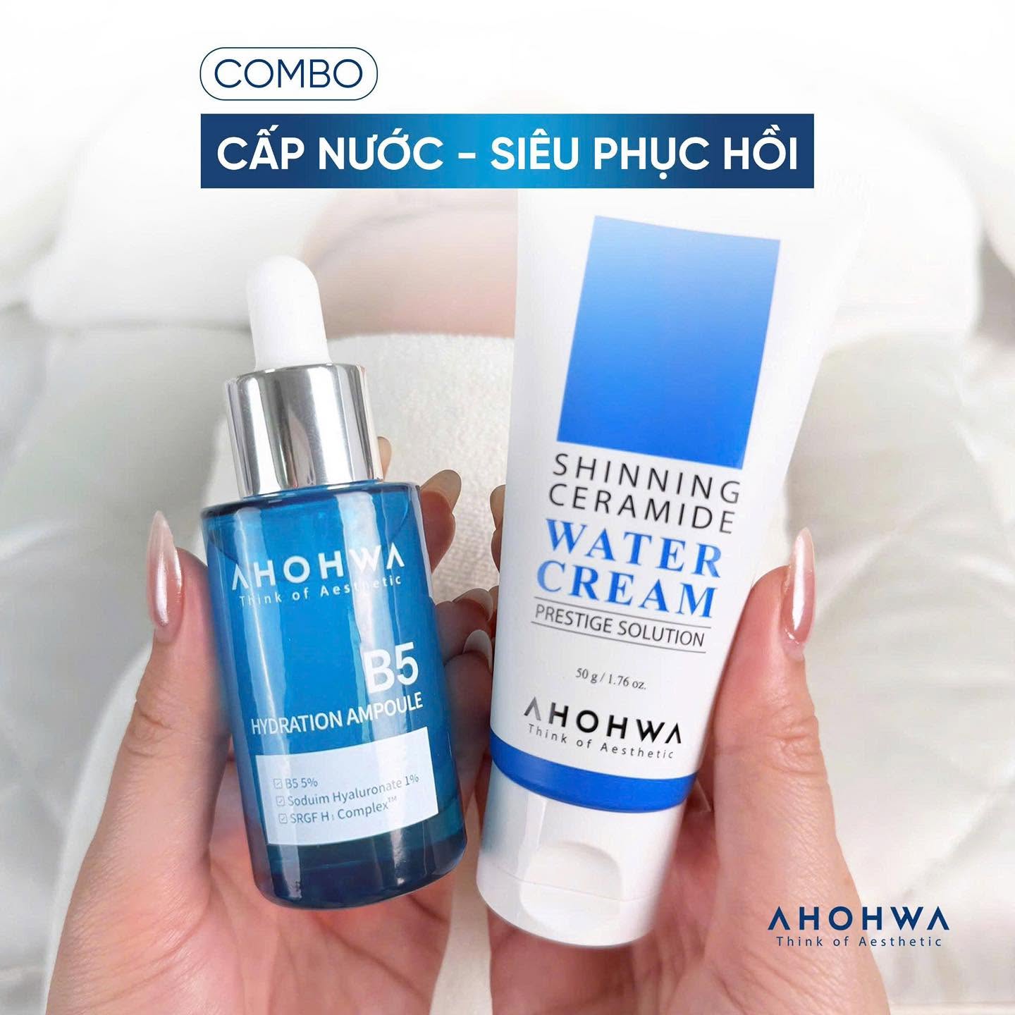 Tinh chất ampoule B5 cấp ẩm phục hồi da Ahohwa Hydration Ampoule B5