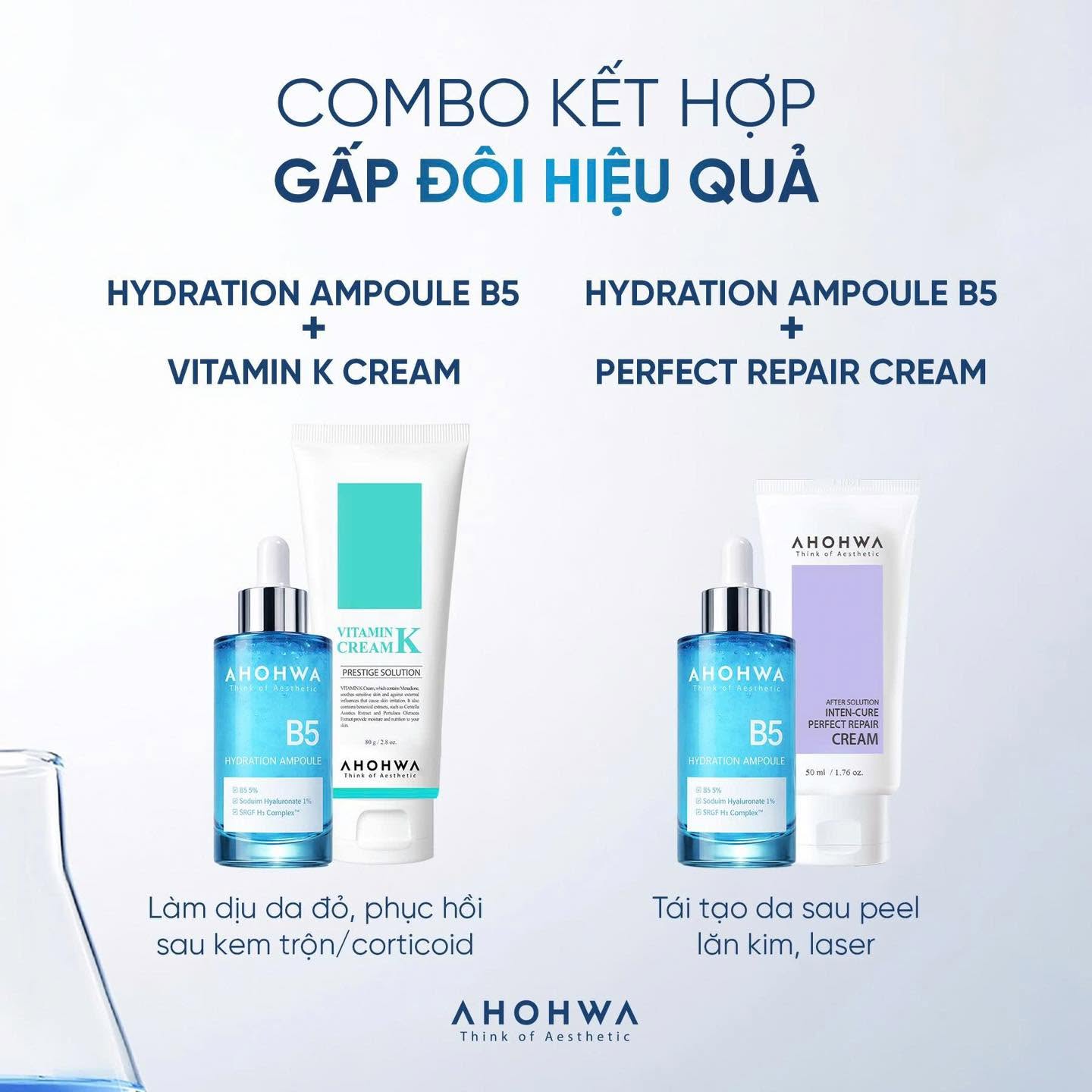 Tinh chất ampoule B5 cấp ẩm phục hồi da Ahohwa Hydration Ampoule B5