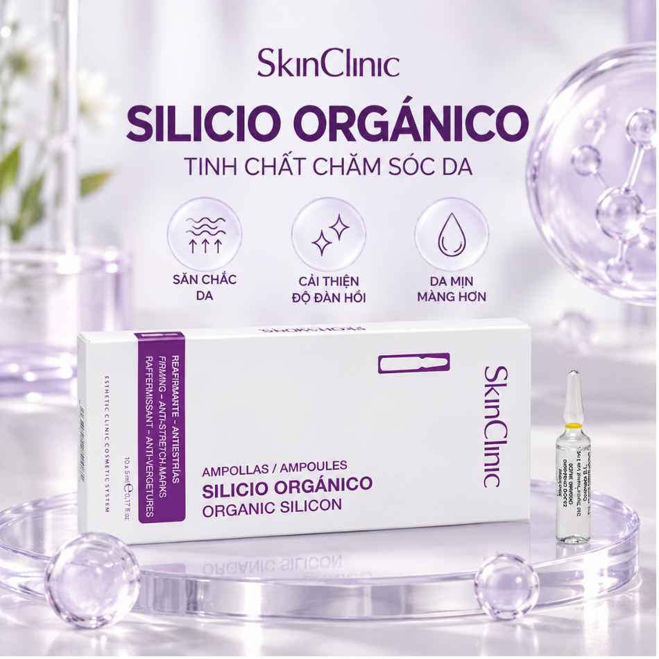 Tinh chất ampoule săn chắc chống rạn da SkinClinic Organic Silicon